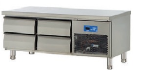 Mesón Bajo Refrigerado OZTI Turquía 4 Cajones 1420x700x600mm