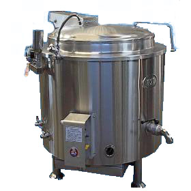 Marmita a Gas Baño María Vapor Autogenerado 250 litros