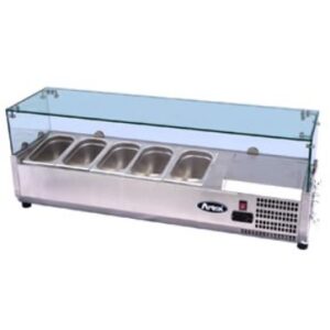 Salsera Refrigerada  de sobremesa 5 depósitos GN