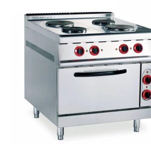 Cocina de 4 pl. eléctrica Gastroinox RS-TE900, Trifásica