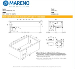 baño maría dropin eléctrico 4 depósitos